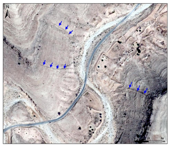 边墙遗址（图片来源：中国科学院遥感与数字地球研究所）