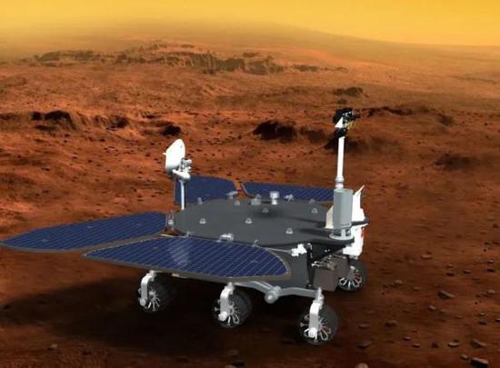 火星车开展工作(供图/贾阳)