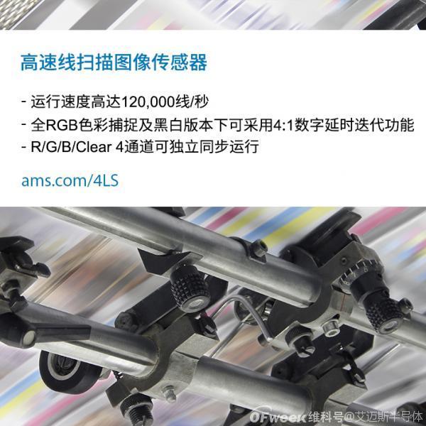 艾迈斯半导体推出的全新系列线扫描图像传感器，能够在光学检测系统中实现更高的吞吐量