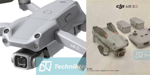 大疆Mavic Air 2S无人机曝光：升级1英寸2000万像素CMOS
