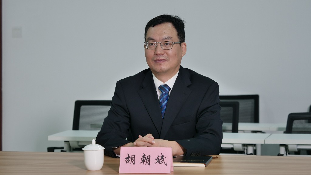 海南文昌国际航天城管理局副局长胡朝斌在发布会上。国家航天局