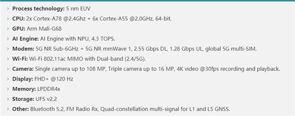 5nm小钢炮：三星Exynos