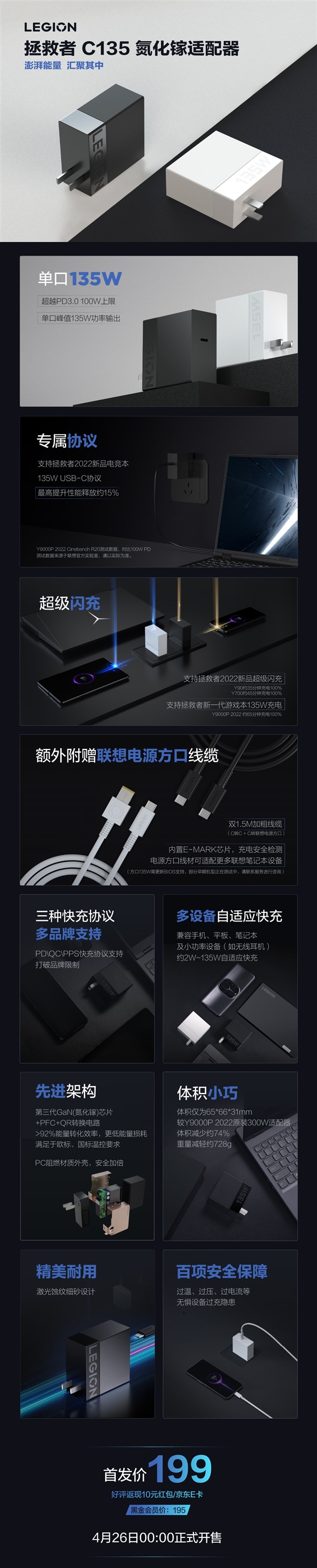 体积小了74%！联想拯救者推C135